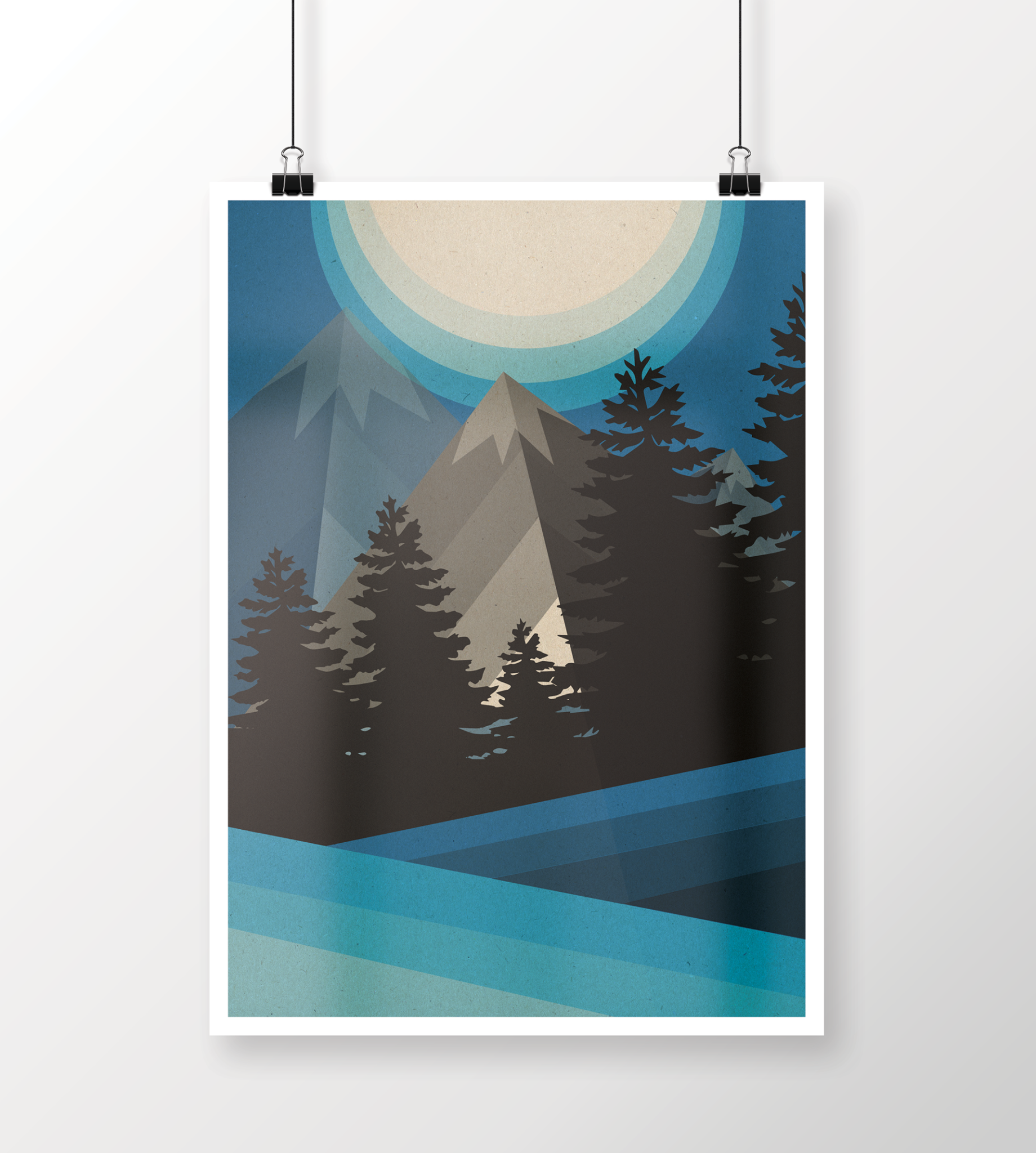 "Winter Wonderland" Illustrated Poster